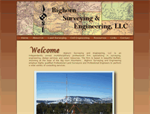 Tablet Screenshot of bighornsurveying.com